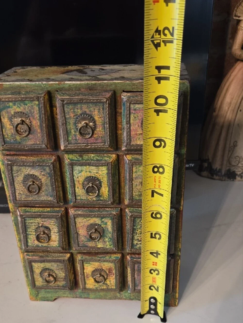 Pier 1 Multicolor Distressed Mini Apothecary Drawer Chest